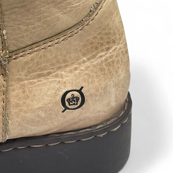 Women's Tan Heeled Boots - Picture 4 of 8